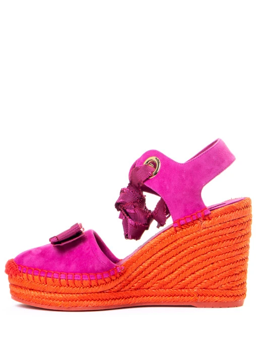 Босоножки замшевые S.FERRAGAMO