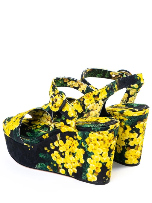 Босоножки с принтом DOLCE & GABBANA