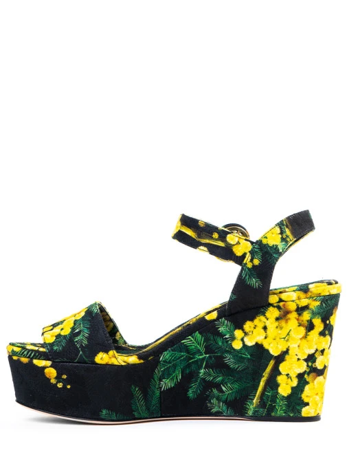 Босоножки с принтом DOLCE & GABBANA