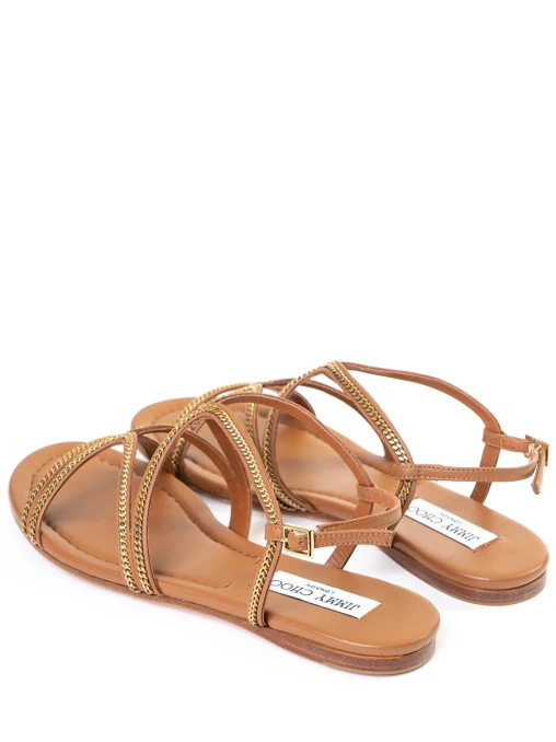 Сандалии кожаные JIMMY CHOO