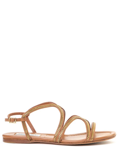 Сандалии кожаные JIMMY CHOO