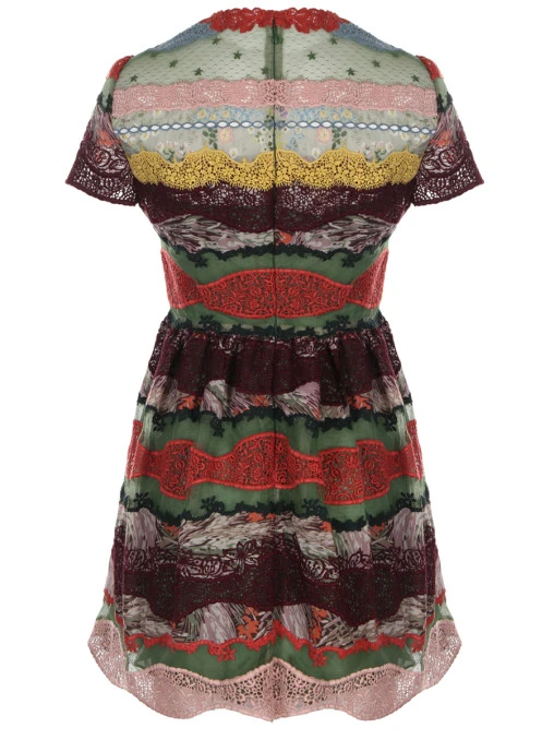 Платье комбинированное VALENTINO
