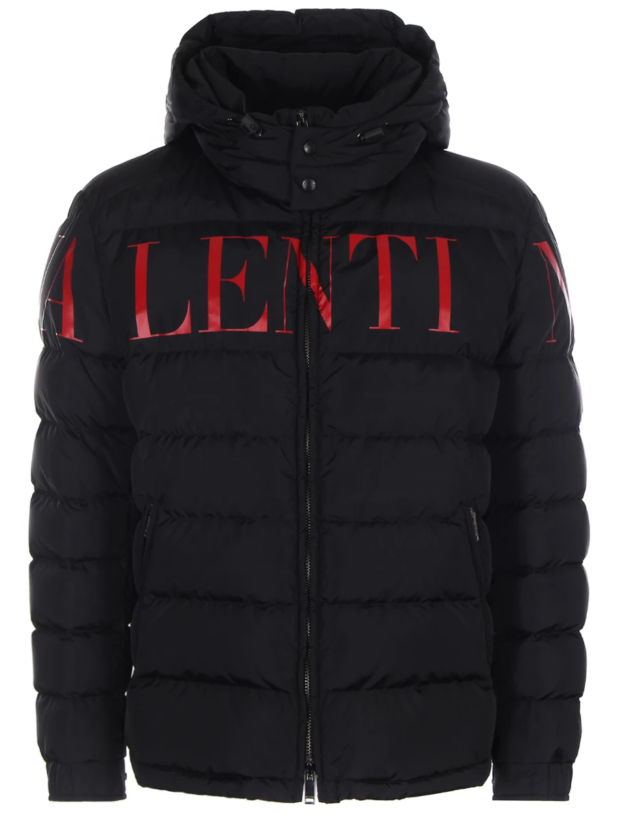 Пуховик стеганый с логотипом