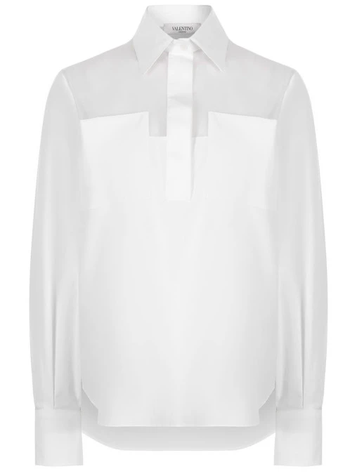 Блуза комбинированная VALENTINO