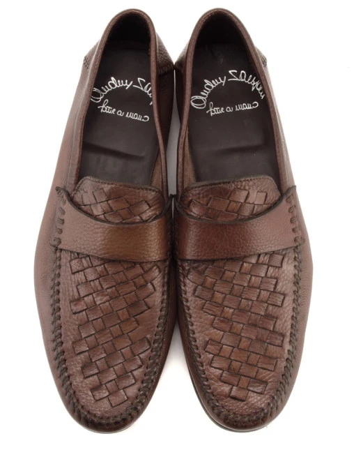 Лоферы кожаные SANTONI