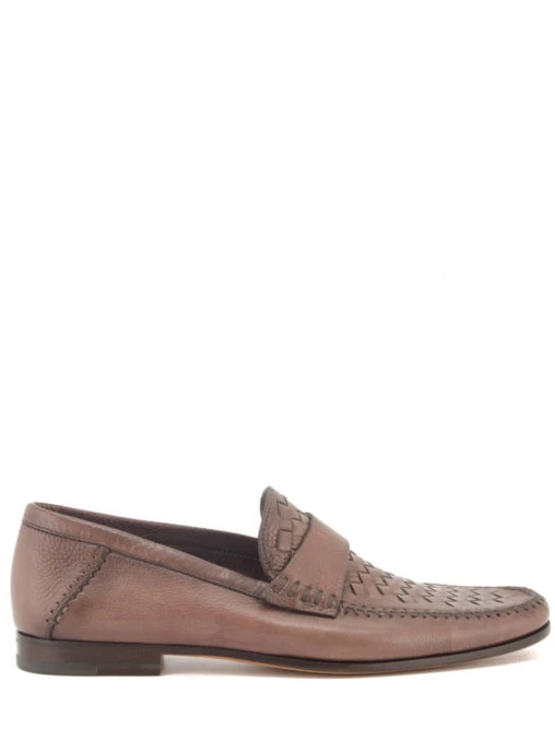 Лоферы кожаные SANTONI
