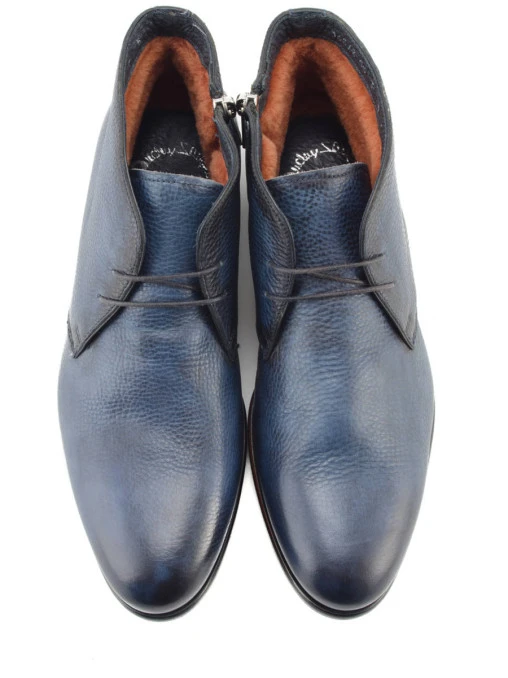 Ботинки кожаные на меху SANTONI