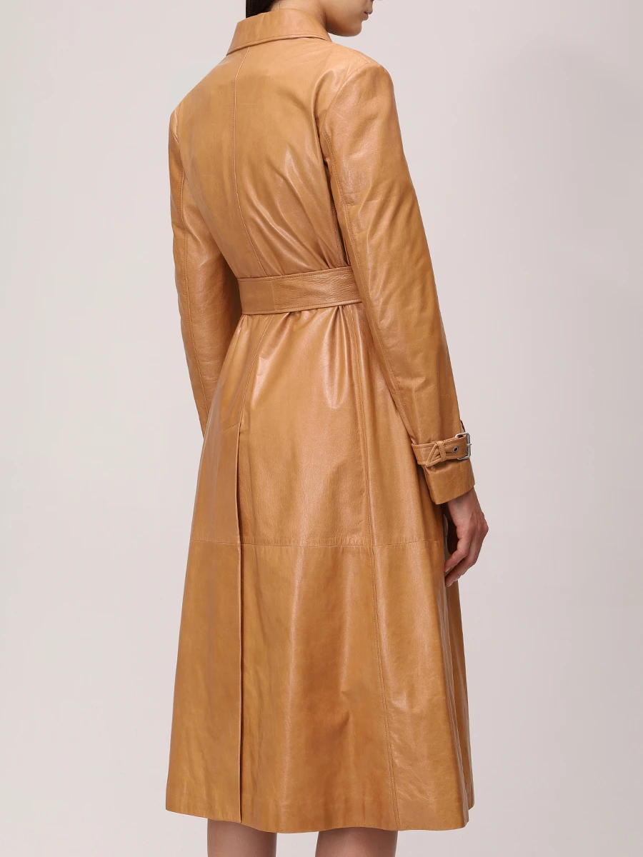 Плащ кожаный