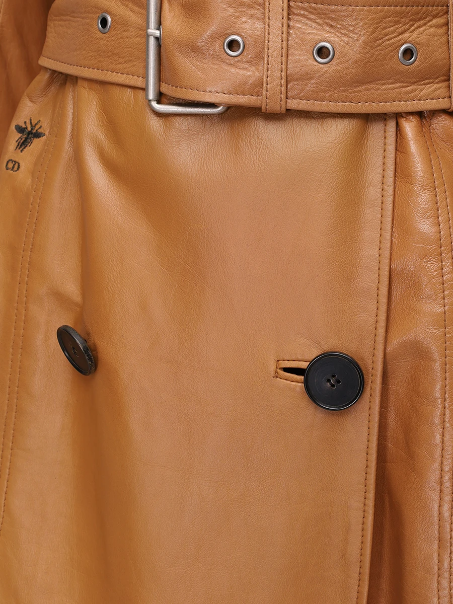 Плащ кожаный