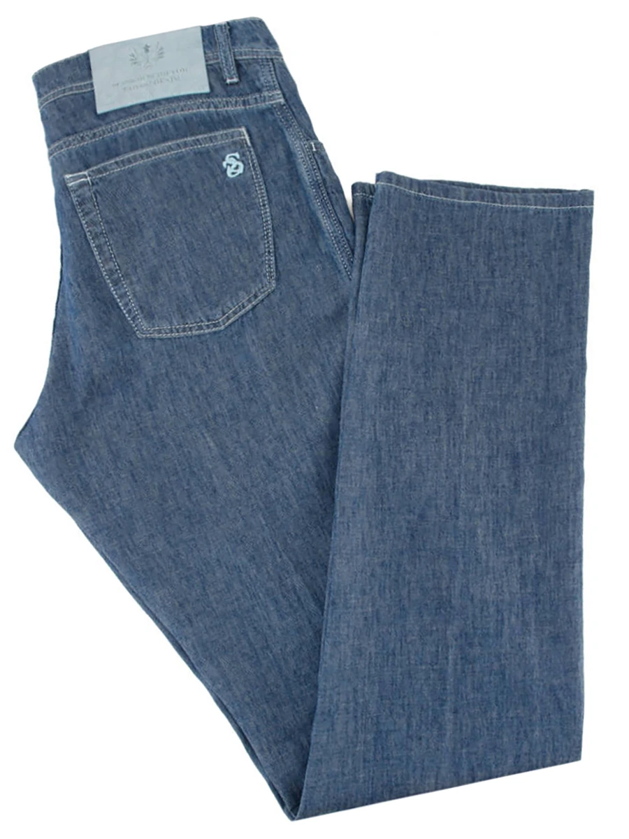 Джинсы льняные