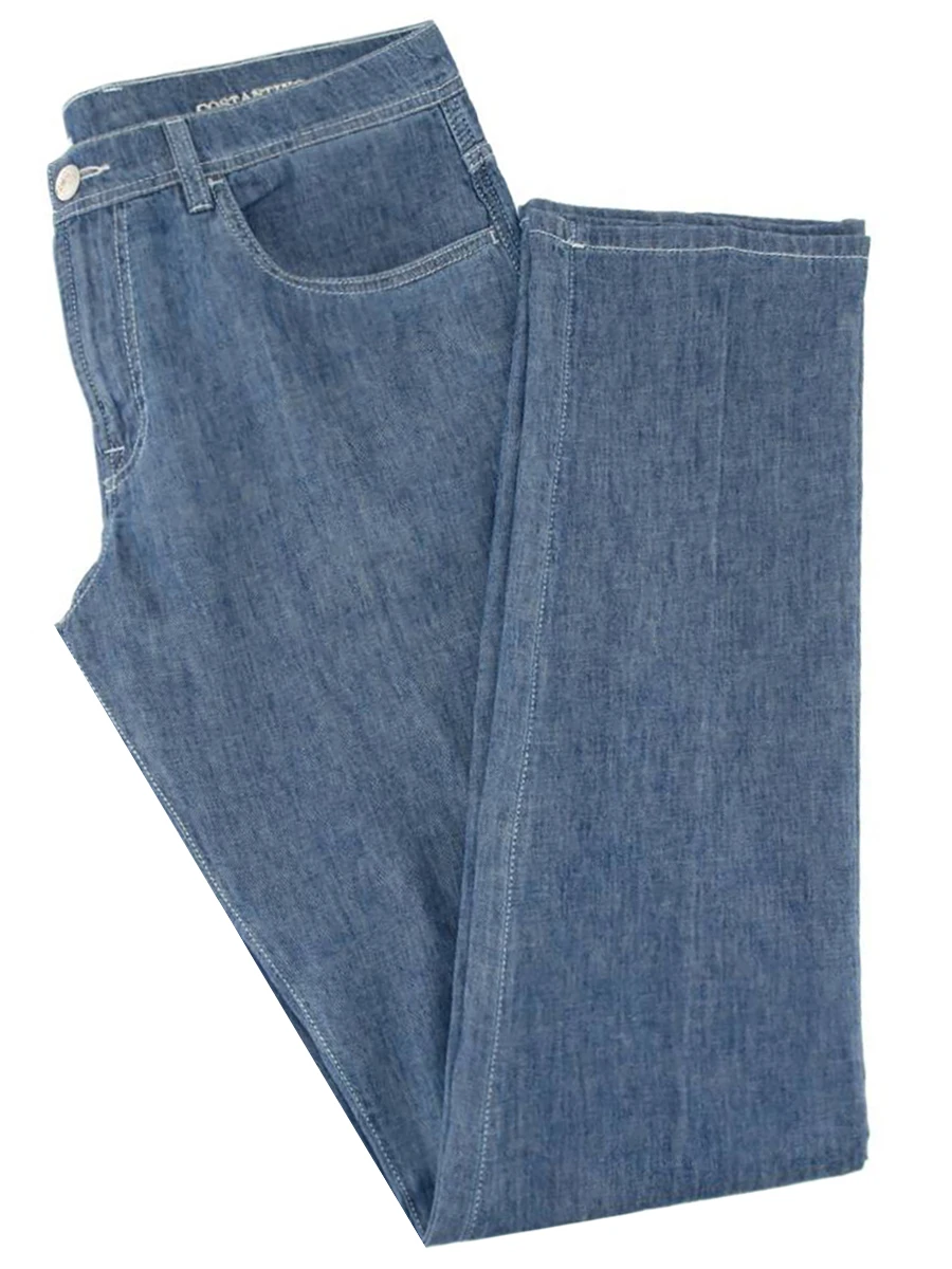 Джинсы льняные