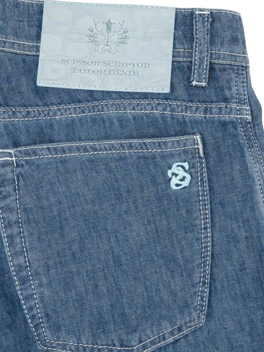 Джинсы льняные