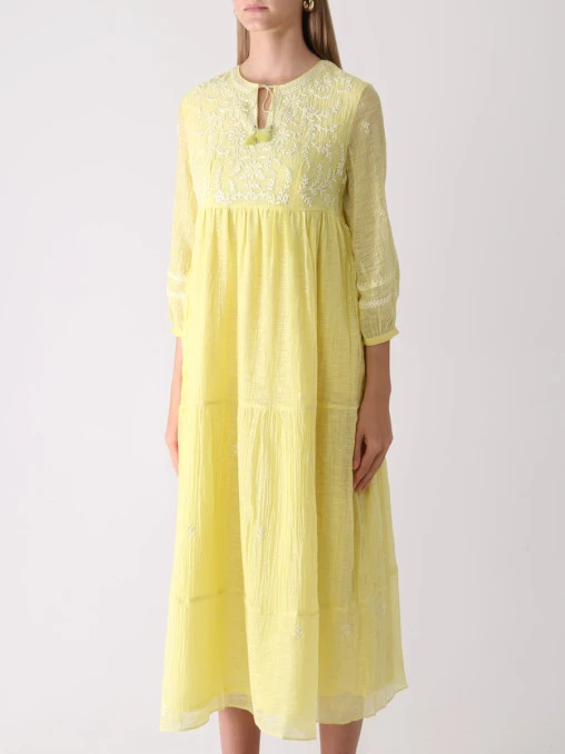 Платье хлопковое с вышивкой ANITA DONGRE