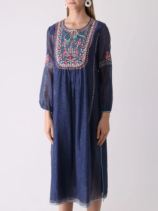 Платье хлопковое с вышивкой ANITA DONGRE
