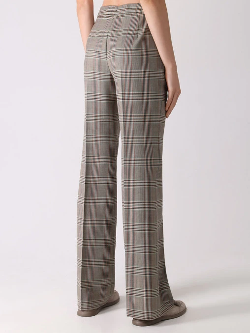 Брюки шерстяные в клетку ETRO
