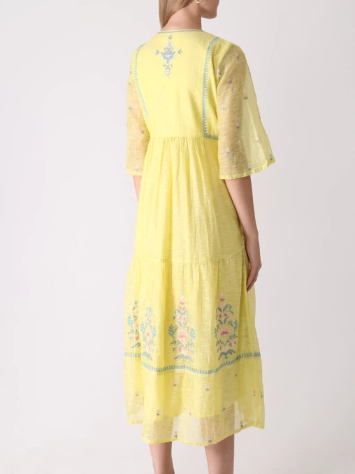 Платье хлопковое с вышивкой ANITA DONGRE