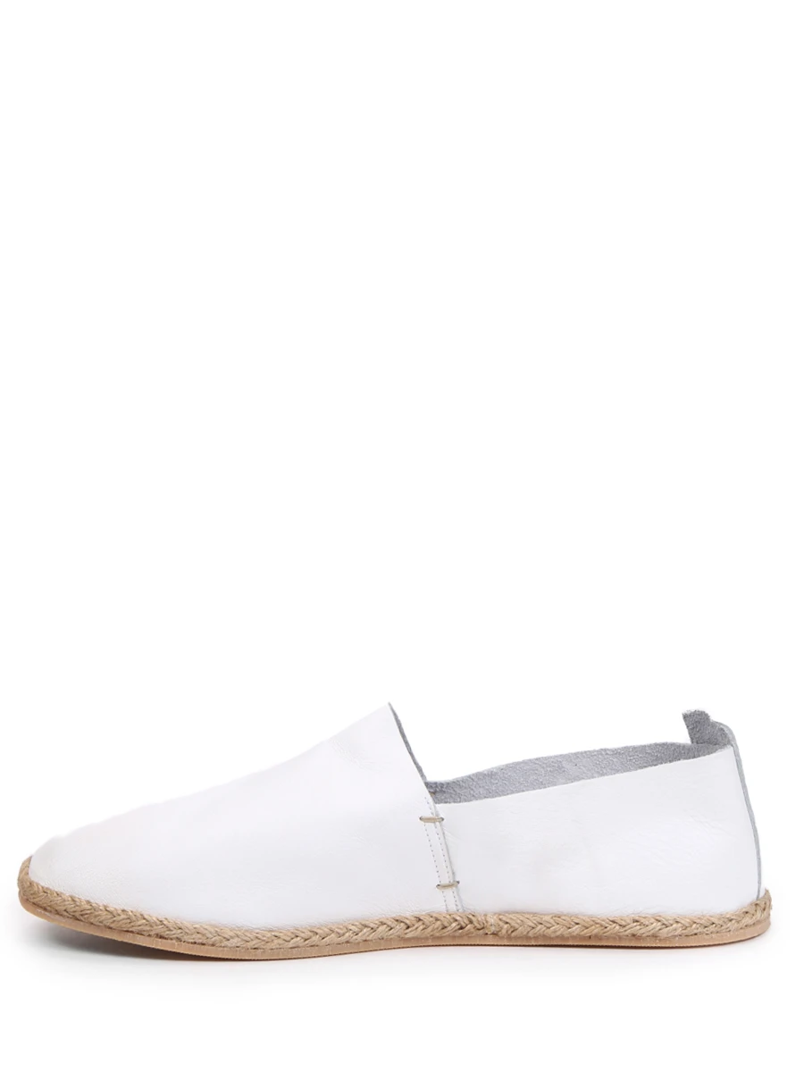 Эспадрильи кожаные