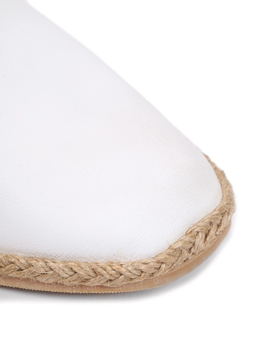Эспадрильи кожаные
