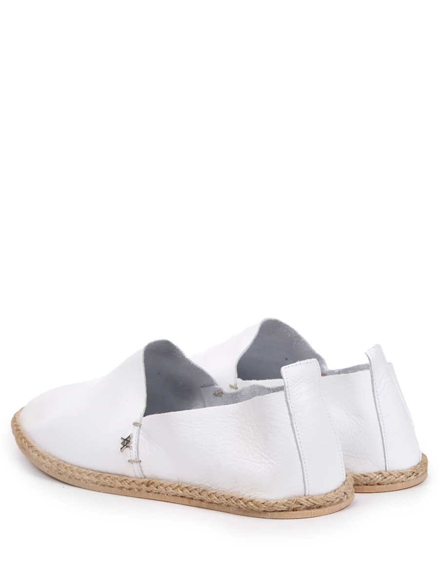 Эспадрильи кожаные