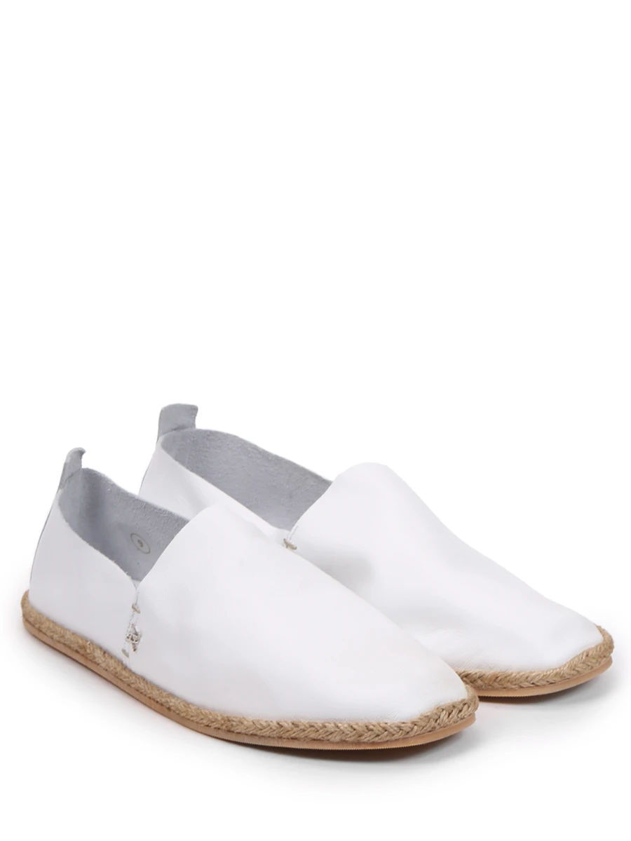 Эспадрильи кожаные