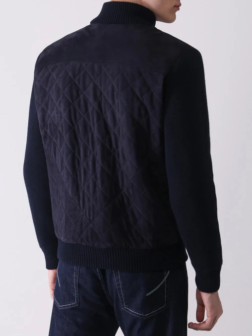 Бомбер комбинированный FIORONI CASHMERE