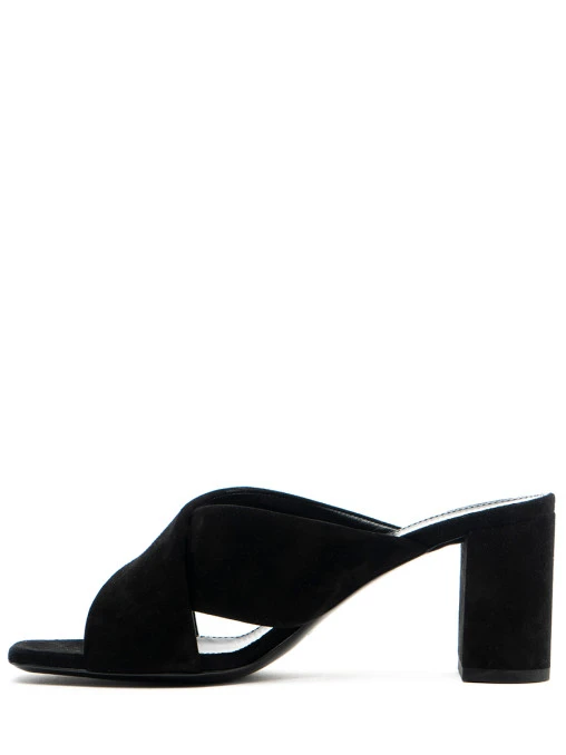 Мюли Loulou замшевые SAINT LAURENT