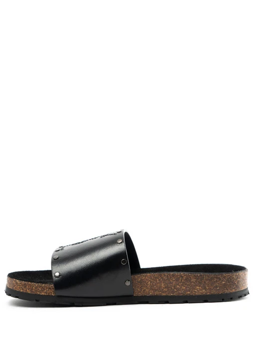 Шлепанцы Jimmy кожаные SAINT LAURENT