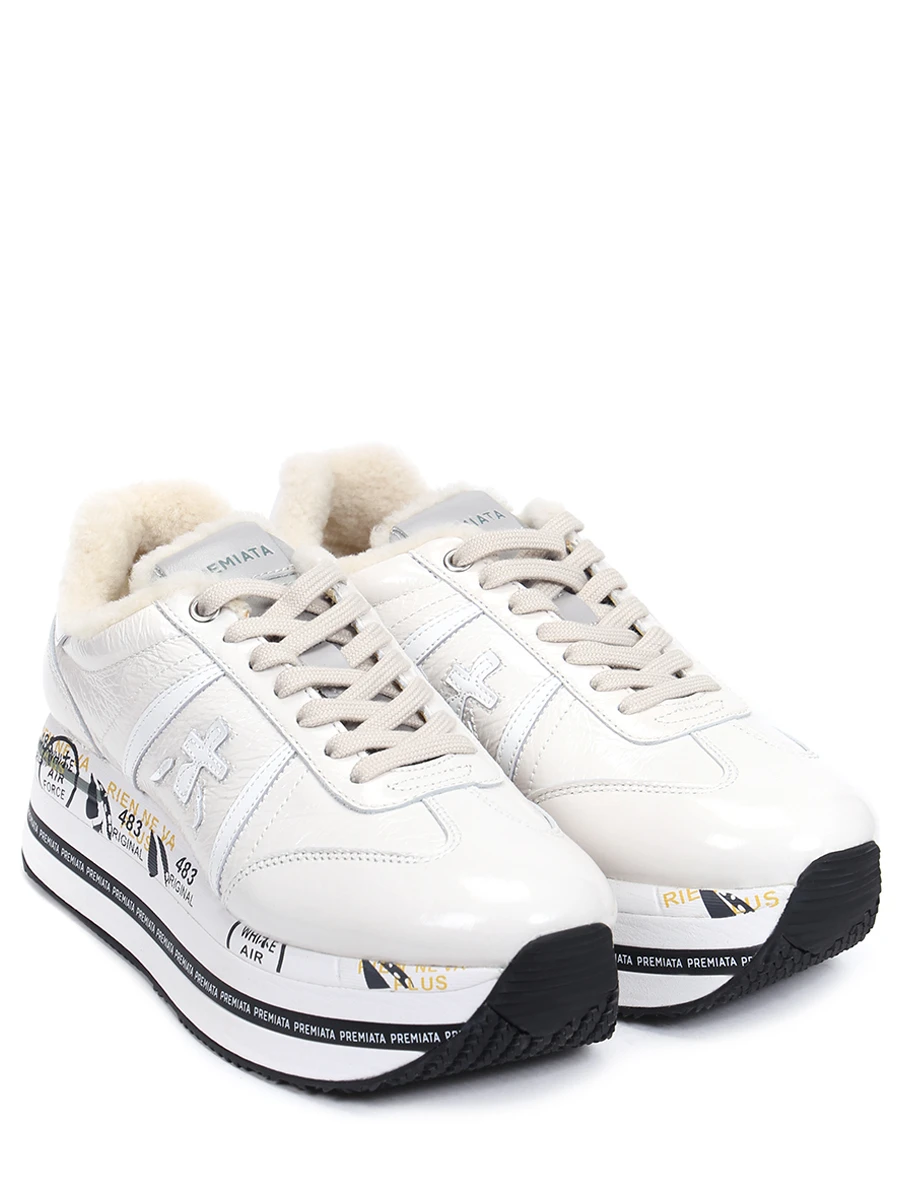 Кроссовки кожаные на меху Beth