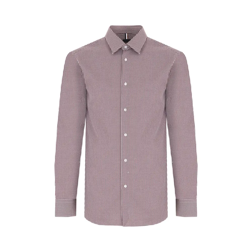Рубашка Slim Fit хлопковая в клетку