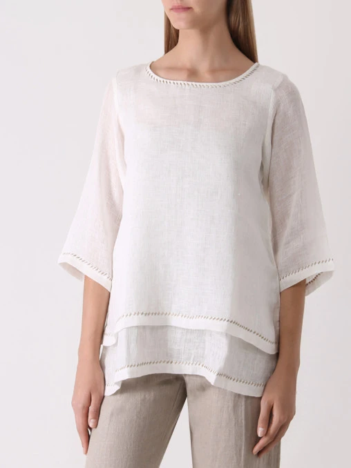 Блуза льняная LINEN AND LINENS