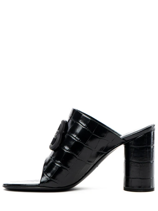 Мюли кожаные Oval BALENCIAGA