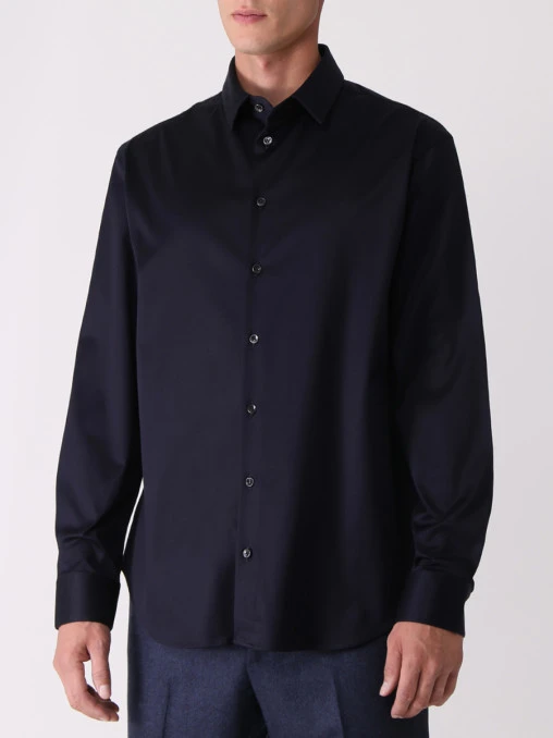 Рубашка Slim Fit хлопковая GIORGIO ARMANI