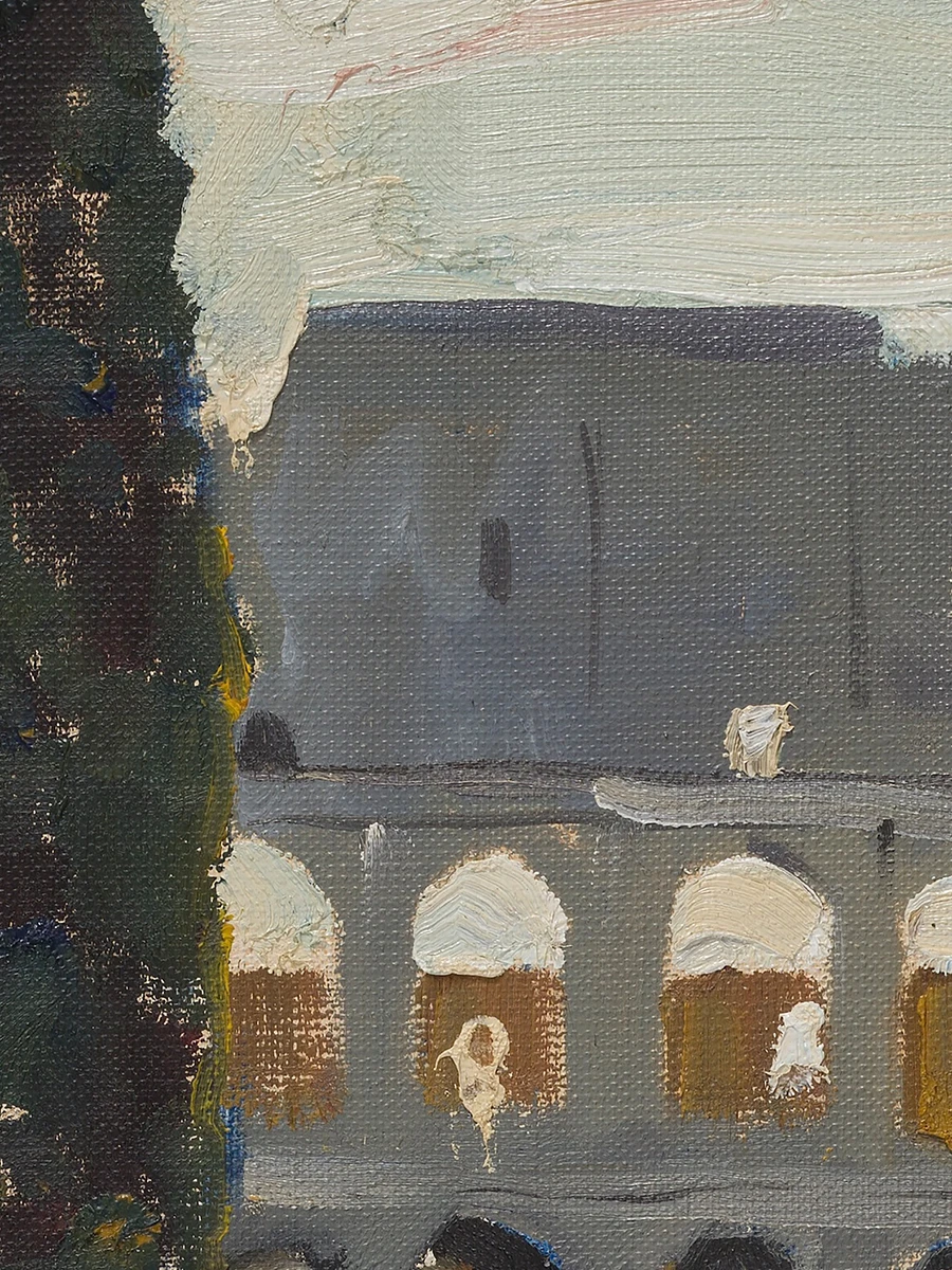 Платок-паше шелковый с принтом