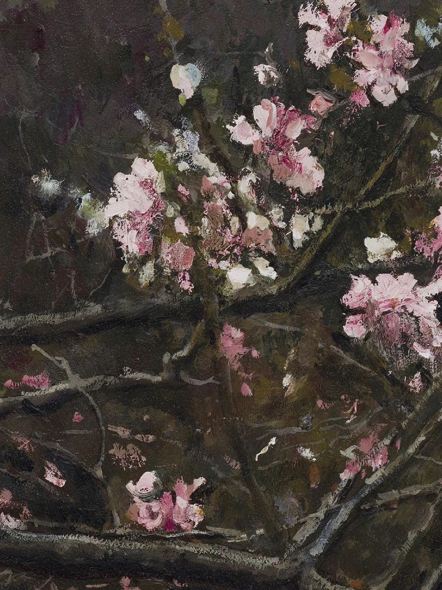 Платок-паше шелковый с принтом