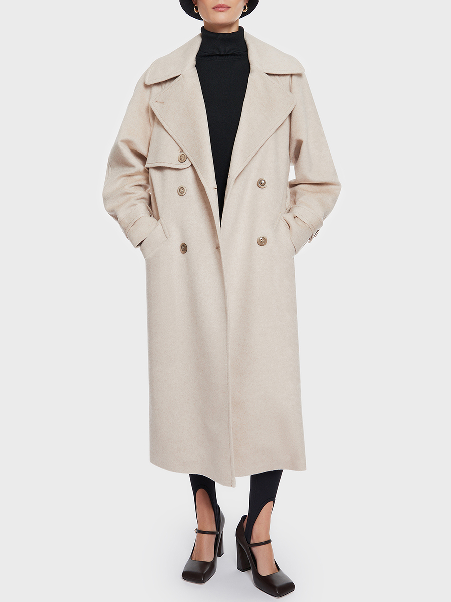 Пальто шерстяное