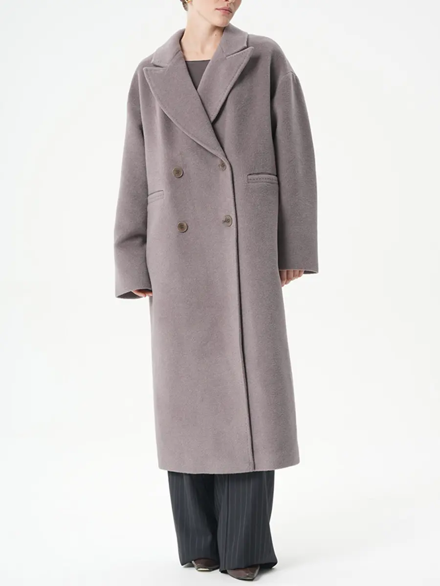 Пальто из кашемира и альпака