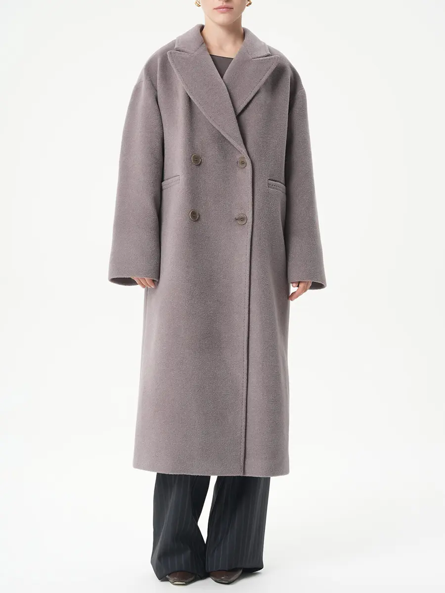Пальто из кашемира и альпака