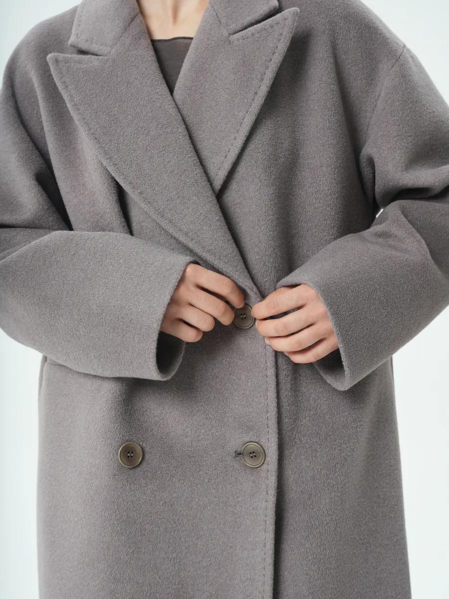 Пальто из кашемира и альпака