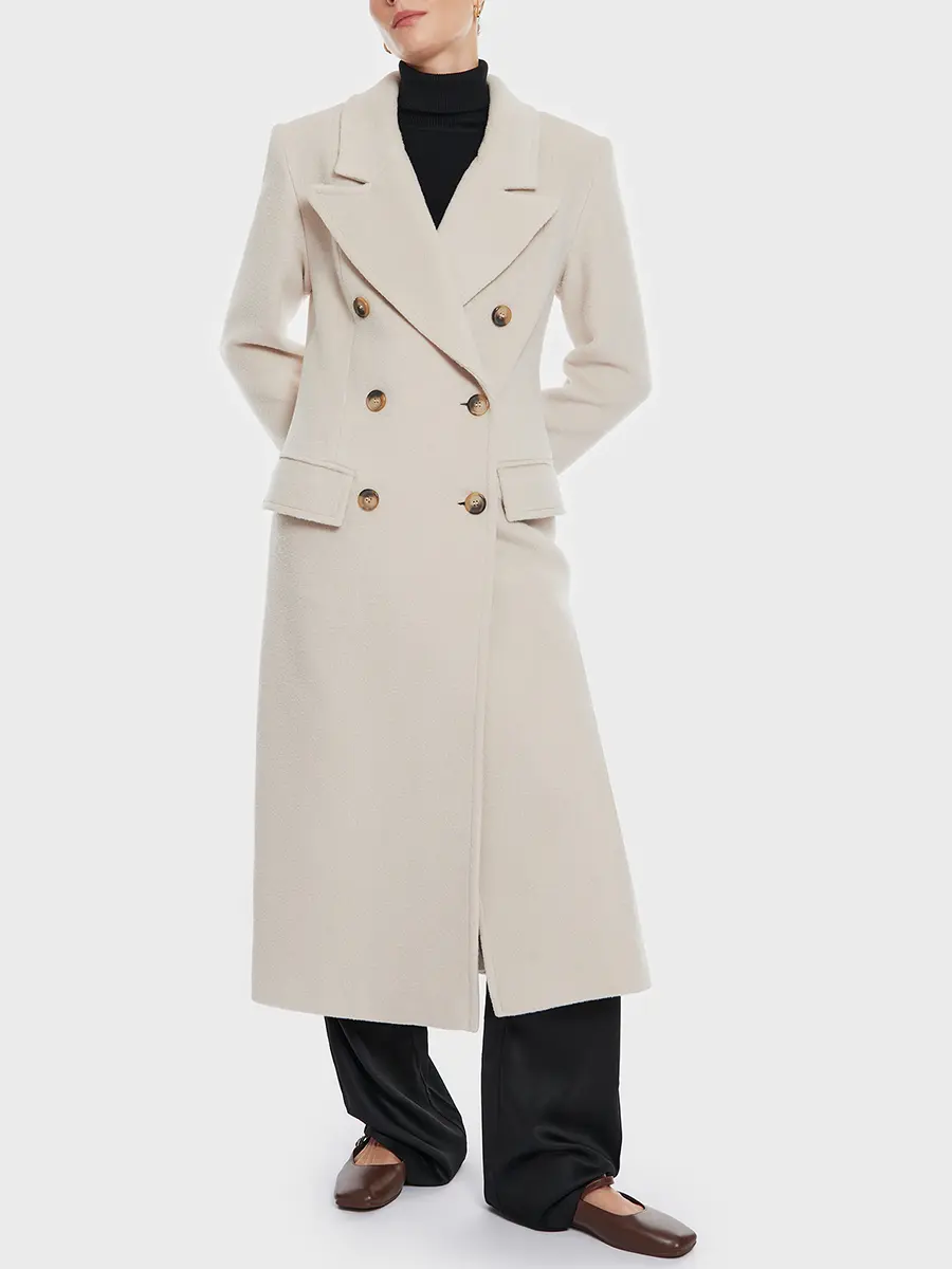 Пальто из кашемира и альпака