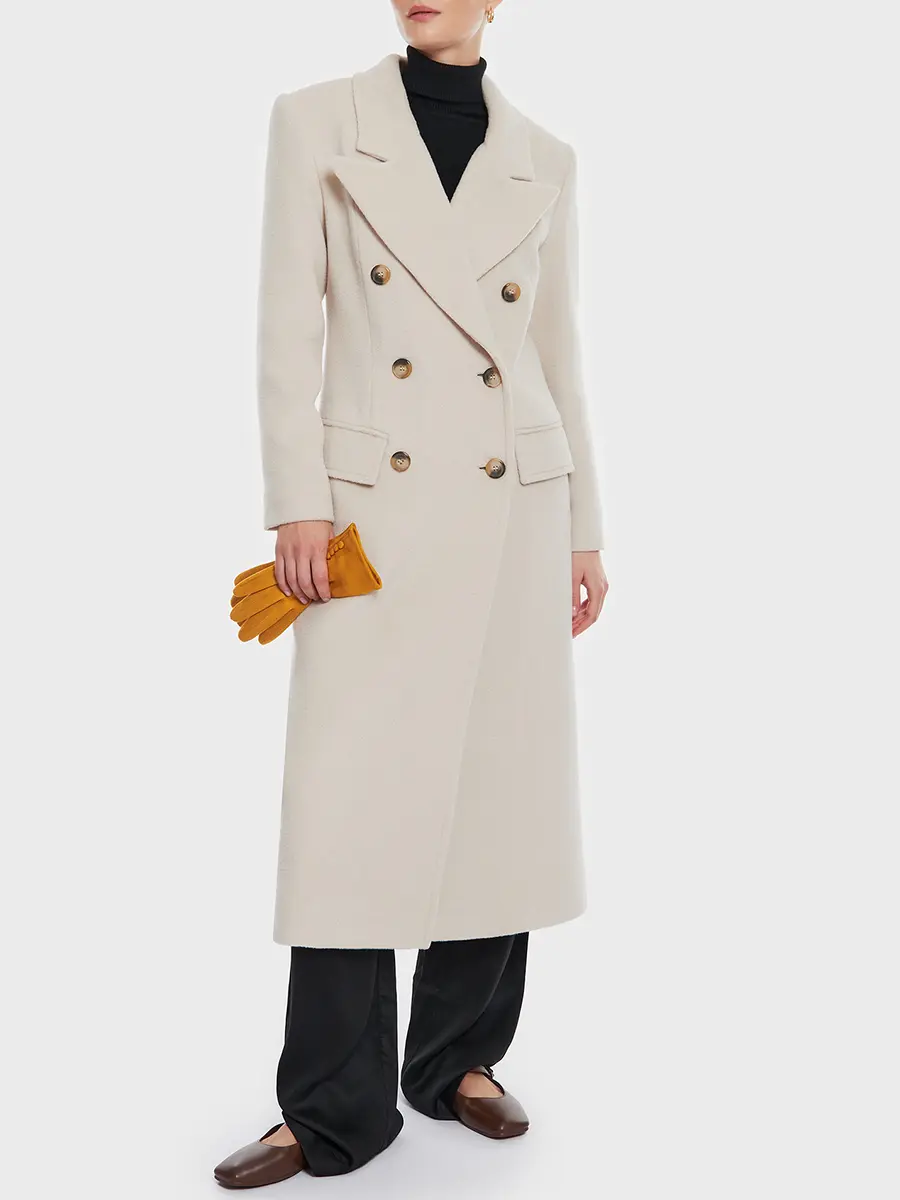 Пальто из кашемира и альпака