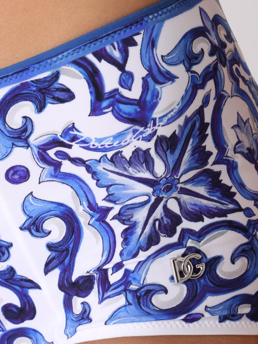 Купальник-балконет с принтом