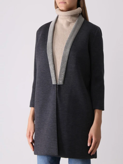 Пальто с декором BRUNELLO CUCINELLI
