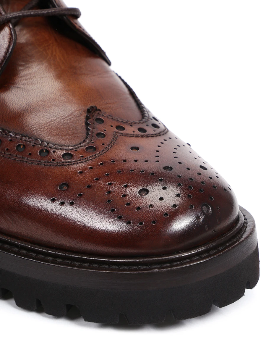 Ботинки кожаные на байке