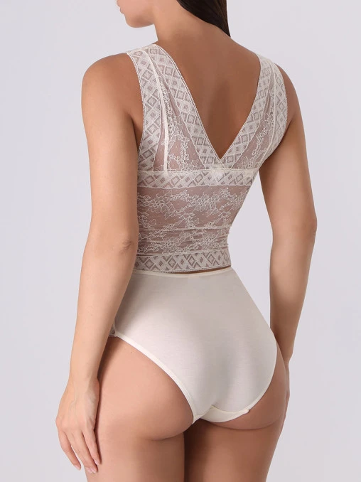 Трусы-слип из модала с кружевом ZIMMERLI