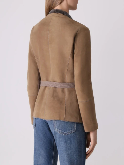Дубленка из овчины BRUNELLO CUCINELLI