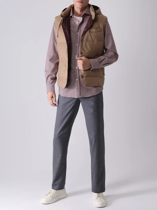 Рубашка Easy Fit хлопковая BRUNELLO CUCINELLI