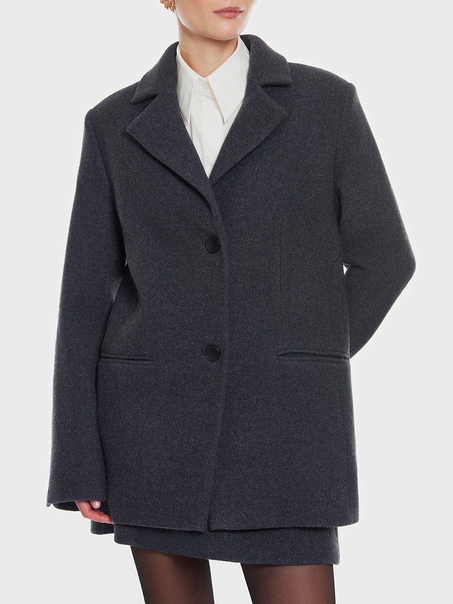 Полупальто шерстяное