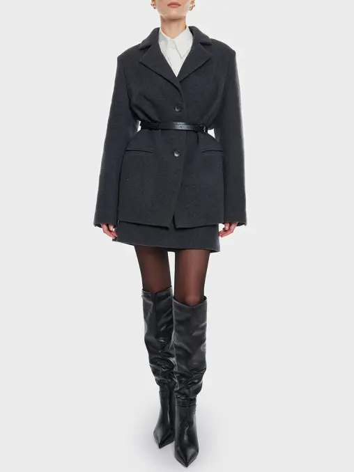 Полупальто шерстяное EQ.ONA