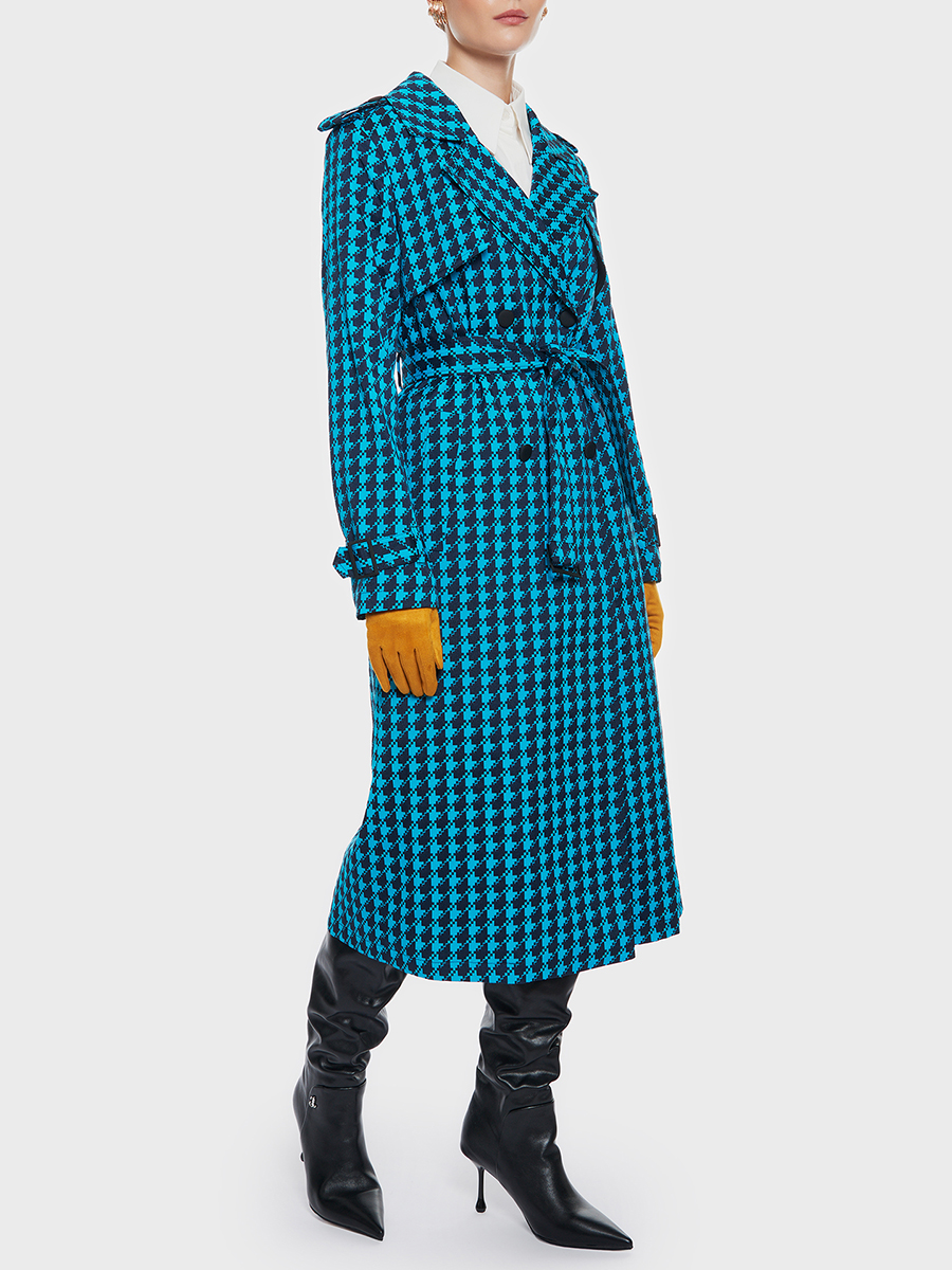 Тренч хлопковый с узором