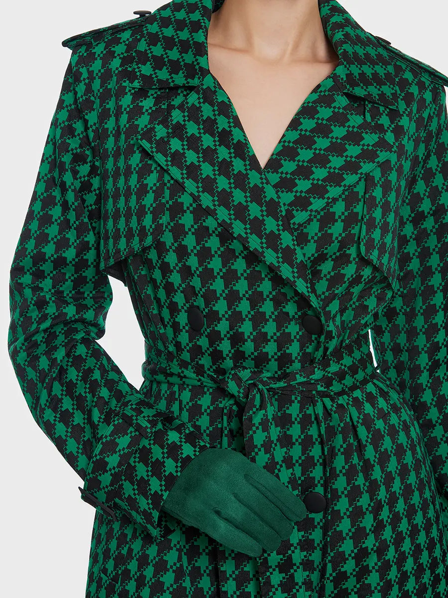 Тренч хлопковый с узором